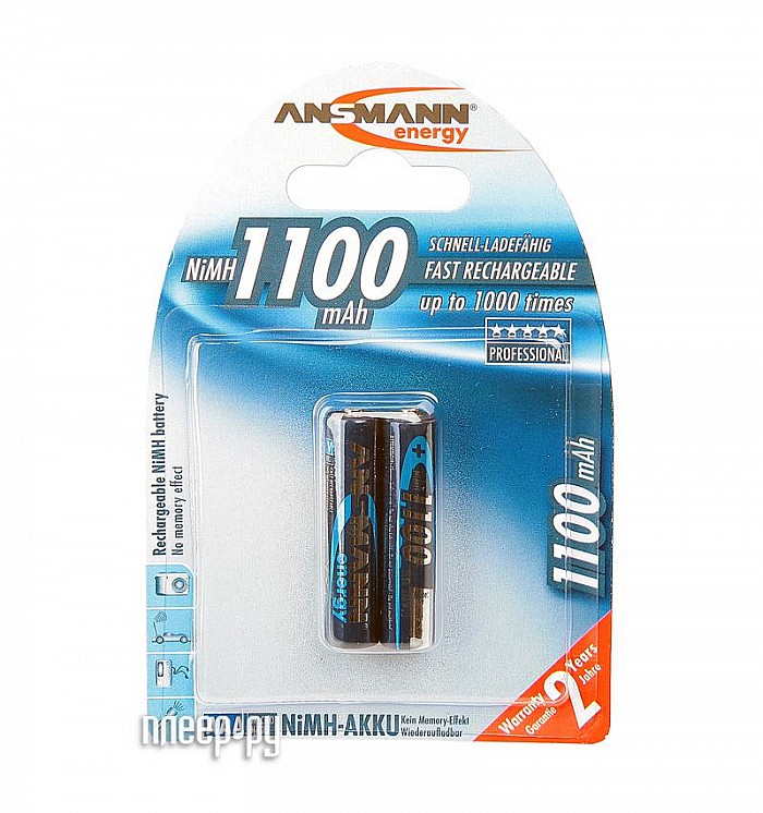 ���� ����������� AAA - Ansmann R03 1100 mAh Ni-MH (2 �����