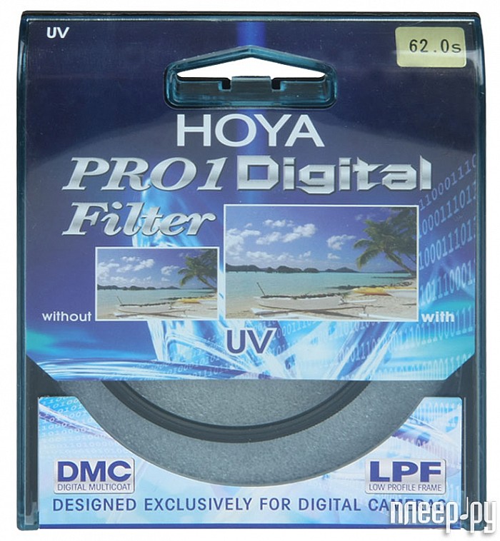 Фотография Светофильтр 62мм HOYA Pro 1D UV (0) 62mm 75717 Фото Светофильтр 62мм HOYA Pro 1D UV (0) 62mm 75717