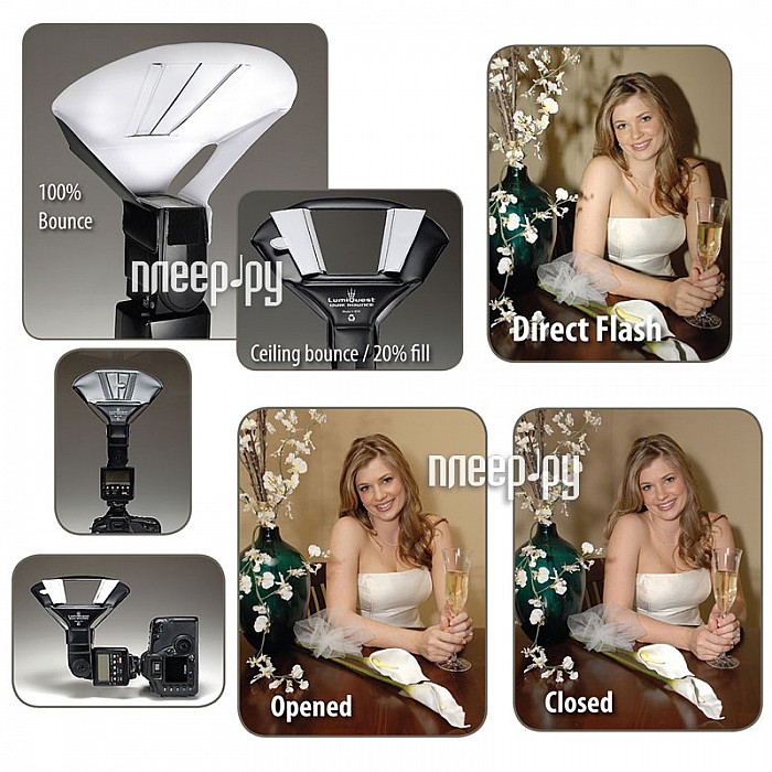 Фотография Рассеиватель LumiQuest LQ-122 Quik Bounce Фото Рассеиватель LumiQuest LQ-122 Quik Bounce