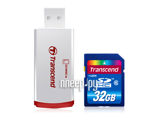 Фотография Карта памяти 32Gb - Transcend Hight-Capacity Class 6 - Secure Digital TS32GSDHC6-P2 Фото Карта памяти 32Gb - Transcend Hight-Capacity Class 6 - Secure Digital TS32GSDHC6-P2