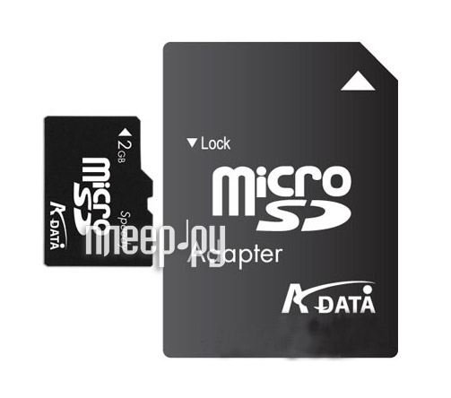 ���� ����� ������ 2Gb - A-Data - Micro Secure Digital AUSD2GZ-RA1