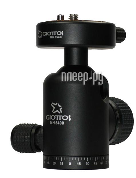 Фотография Головка для штатива Giottos MH5400-554C МН554C Фото Головка для штатива Giottos MH5400-554C МН554C