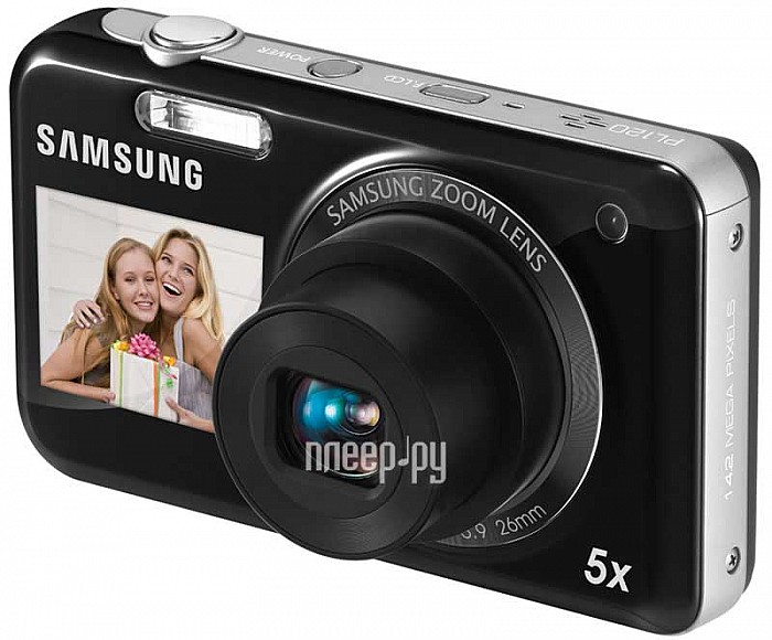 Фотография Фотоаппарат Samsung PL-120 Black Фото Фотоаппарат Samsung PL-120 Black