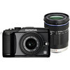 Фотография Olympus Pen E-PL2 14-42 + 40-150 Kit черный Фото Olympus Pen E-PL2 14-42 + 40-150 Kit черный
