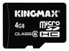 Фотография Kingmax MicroSDHC 4GB Class 6 Фото Kingmax MicroSDHC 4GB Class 6