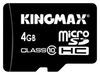 ���� Kingmax microSDHC Class 10 Card 4GB + SD adapter