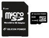 ���� ����� ������ Silicon-Power micro SDHC Card 8GB Class 4 + SD adapter