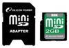 Фотография Карта памяти Silicon-Power MiniSD 2Gb 80X Фото Карта памяти Silicon-Power MiniSD 2Gb 80X